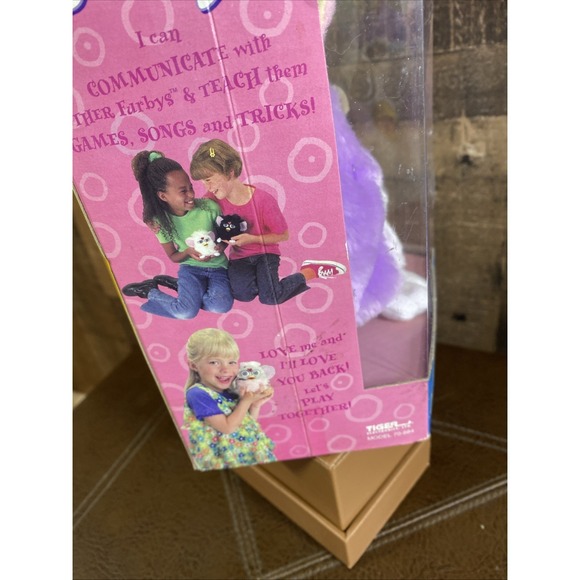 Furby Tiger Electric Special Limited Edition Pastel Purple Yellow Blue Eyes Vtg - Picture 15 of 16